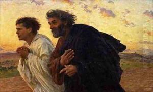 The Disciples Peter and John Running to the Sepulchre on the Morning of the Resurrection The Disciples Peter and John Running to the Sepulchre on the Morning of the Resurrection