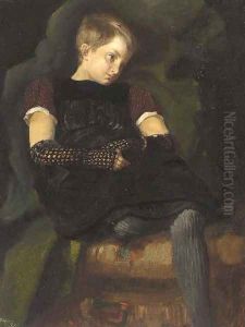 The little Breton girl by Frederick William Bruce