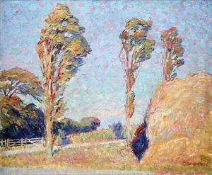 Poplars in the Wind by Georg Burmester