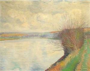 Fenland pool in the dunes between Bergen and Bergen aan Zee by Gerrit Willem Van Blaaderen