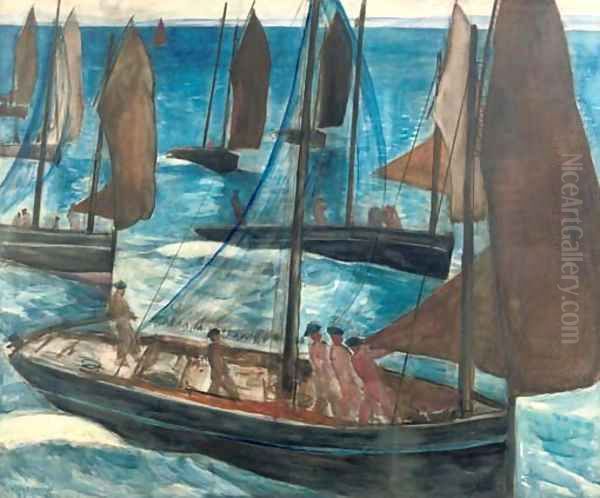 Sailing boats, Douarnenez - view 1