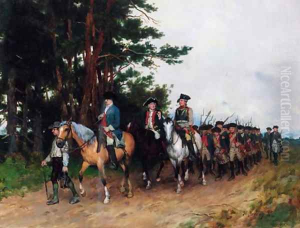 The return of the Prussian infantry - view 1