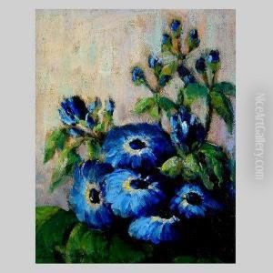 B. Chittenden.californian
Floral Still Life. Oil On Canvas Laid Onboard. 9 3/4 X 8 Inches. Signed
Lower Left: Alice B. Chittenden by Alice Brown Chittenden