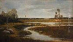 Stream On A Meadow by Antonin Chittussi