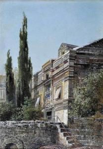 Pejzaz Wloski Z Cyprysami