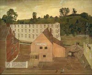 View of Darby, Pennsylvania, After the Burning of Lord's Mill by Jesse D. Bunting