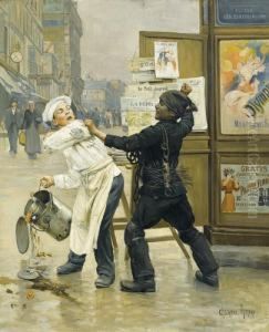"mauvaise Rencontre". by Paul Charles Chocarne-Moreau