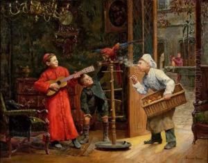 Trois Contre Un. by Paul Charles Chocarne-Moreau