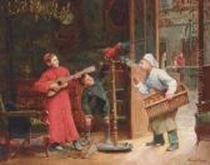 La Plaisanterie by Paul Charles Chocarne-Moreau