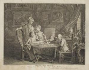 Cabinet D'un Peintre by Daniel Nikolaus Chodowiecki