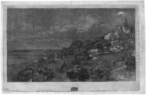 Die Landschaft Nach Rembrandt by Daniel Nikolaus Chodowiecki