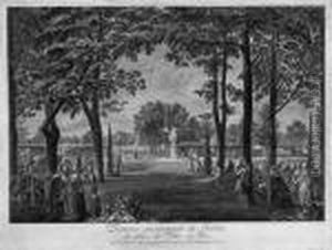Premier Promenade De Berlinla Place Des Tentes Au Parc by Daniel Nikolaus Chodowiecki