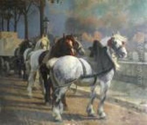 Le Dechargement Sur Les Quais by Rene Maxime Choquet