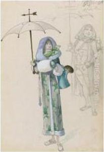 Two Figural Studies by Alfred Choubrac