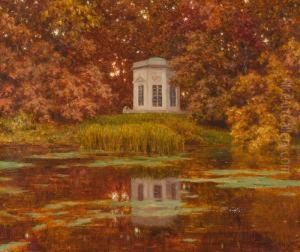 Pavilion By A Lake.