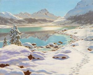 Winter Day In Engadin by Ivan Fedorovich Choultse