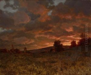 Landscape At Sunset by Ivan Fedorovich Choultse