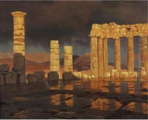 Parthenon After The Storm by Ivan Fedorovich Choultse