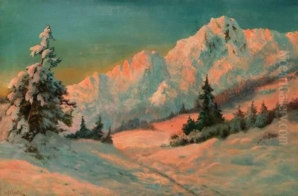 Choultse . Snowy Alpine Scene - view 1
