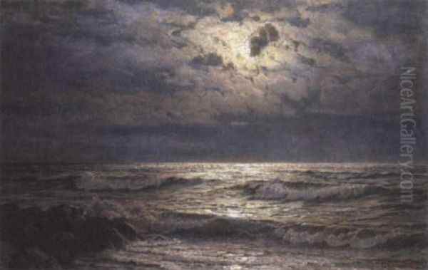 Moonlit Seascape - view 1