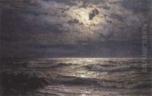Moonlit Seascape by Ivan Fedorovich Choultse
