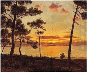 Sunset On The Lake by Ivan Fedorovich Choultse
