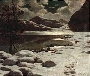 Nightfall Over The Lake by Ivan Fedorovich Choultse