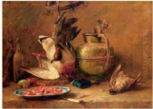 Nature Morte Aux Crevettes Roses Et Aux Canards