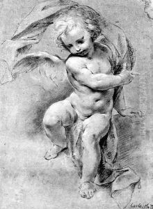 An angel by Vittorio Maria Bigari