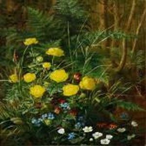 Forest Floor With Globe Flowers by Anthonie, Anthonore Christensen