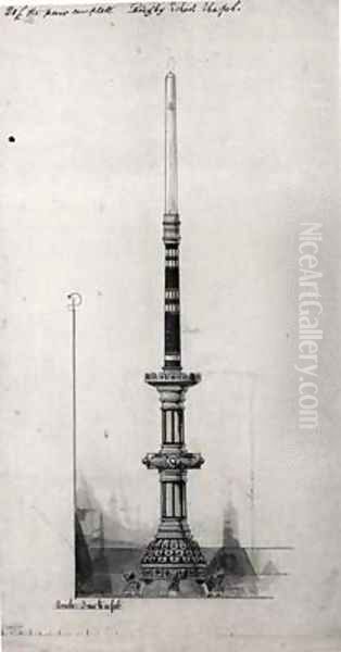 Design for a Candlestick, Rugby School Chapel - view 1