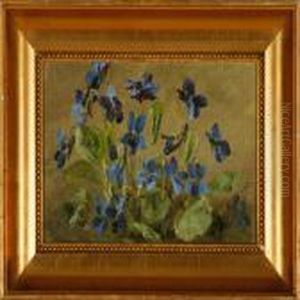 Forest Floor With Violets by Anthonie, Anthonore Christensen