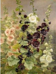 Holly Hocks by Anthonie, Anthonore Christensen