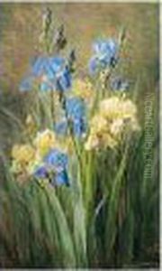 Opstilling Med Iris (still Life With Irises) by Anthonie, Anthonore Christensen