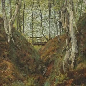 Forest Scenery by Godfred B.W. Christensen