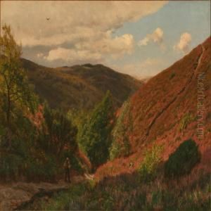 Dalstrog Ved Himmelbjerget, I Baggrunden >knosen< by Godfred B.W. Christensen