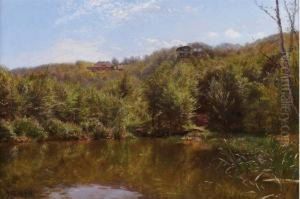 Le Lac En Foret by Godfred B.W. Christensen