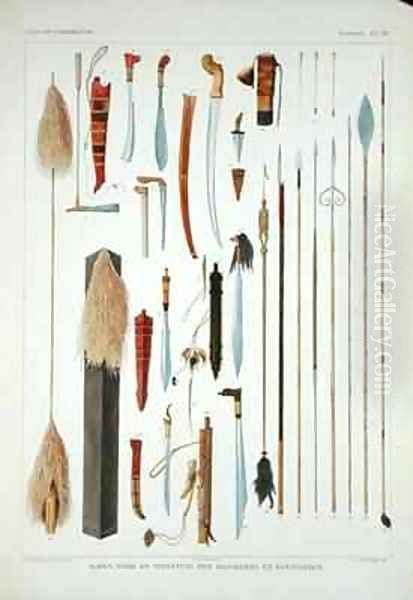Weapons from Borneo - view 1