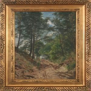 A Dusty Forestroad by Godfred B.W. Christensen