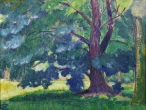 Im Biebricher Schlosspark by Hans Christiansen