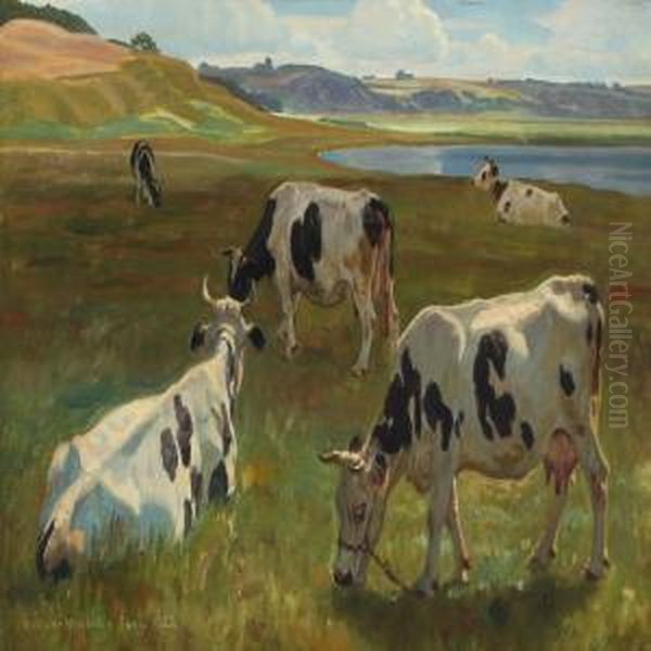 Cows In The Field - view 1
