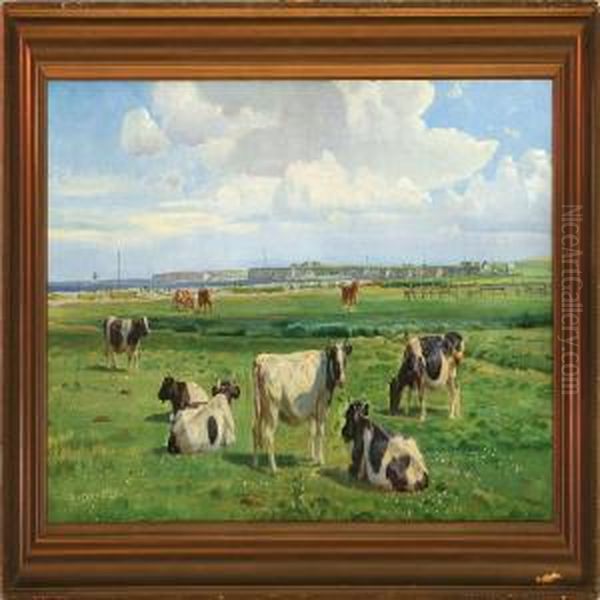 Cows And Horses On A Field - view 1