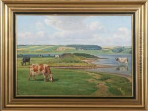 Cattle In The Field by Rasmus Christiansen