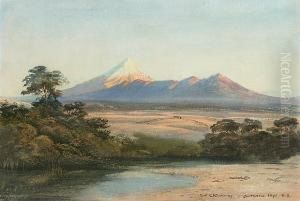 The Southern Alps, New Zealand by Ernest William Christmas