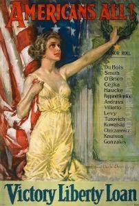 Fight Of Buy Bonds; Americans All! Victory Liberty Loan by Howard Chandler Christy