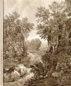 A river flowing through an overgrown valley by Princess Charlotte Bonaparte
