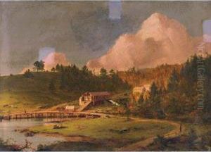 Lumber Mill, Mount Desert Island by Frederic Edwin Church