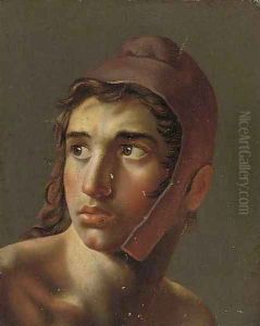 Portrait of a young man in a Phrygian cap by Wilhelm Ferdinand Bendz