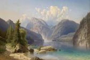View Of The Konigssee by Adolf Chwala