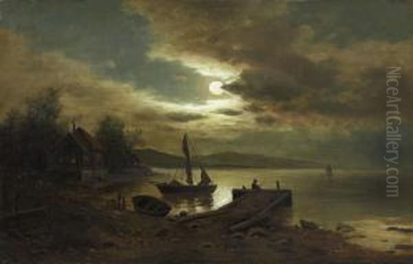 Seelandschaft Bei Mondschein - view 1